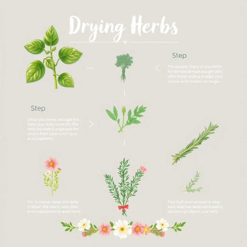 Herb Drying Guide Infographic